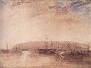 Schiffsverkehr vor der Landspitze von East Cowes William Turner